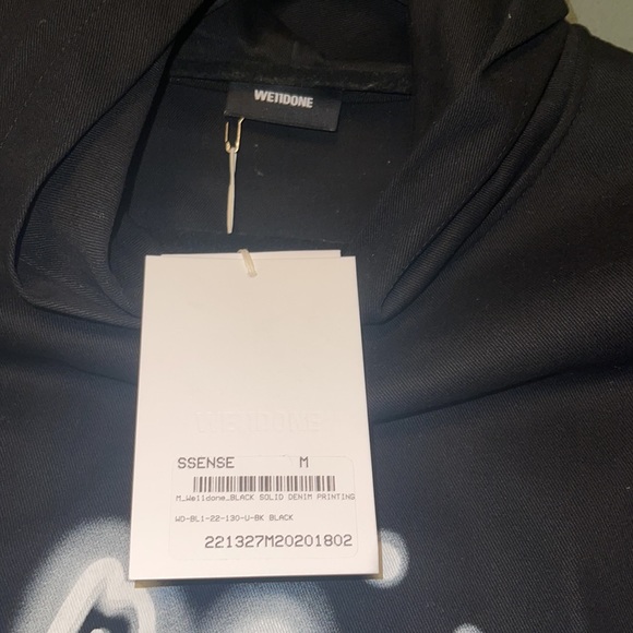 We11Done Denim Angel Hoodie - Picture 5 of 10